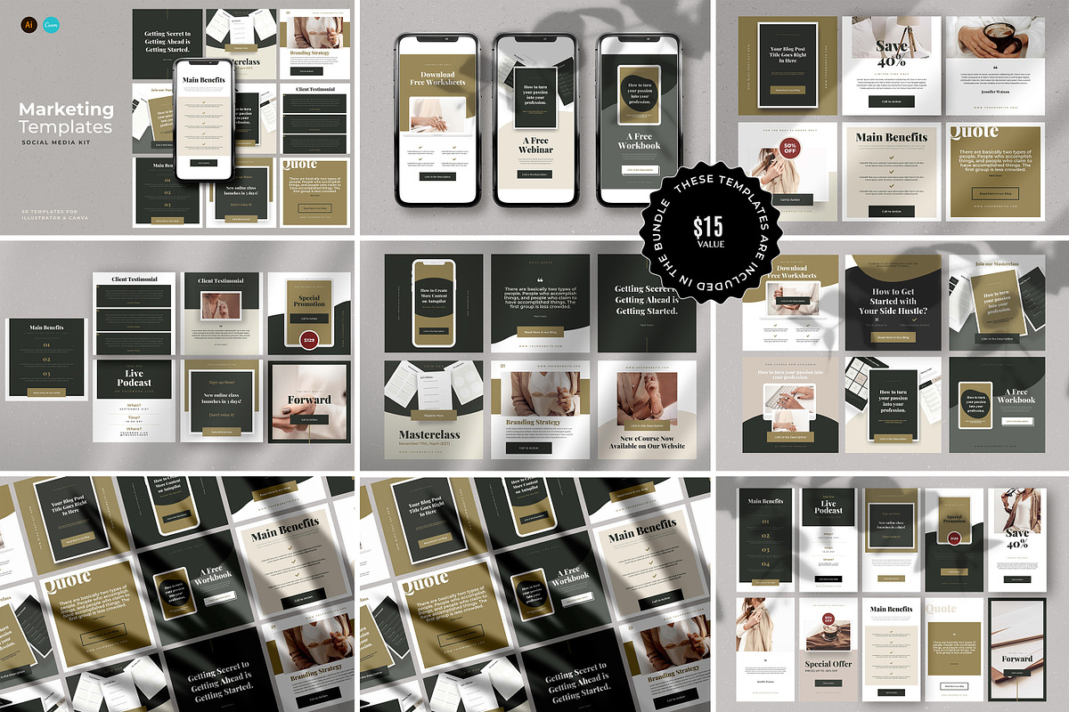 Social Media Templates For CANVA, a Social Media Template by AndrewPixel (Photo 14 of 18)