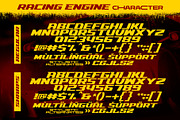 Racing Engine Race Sport Font, a Font by Multype Studio (Thumbnail 14 of 14)