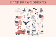 USA Independence Day Vector Bundle, an Object Graphic by Elena Naumchenkova (Thumbnail 2 of 5)