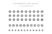 Sourwood: woodcut font family, a Font by Rachel Ortiz (Thumbnail 11 of 11)