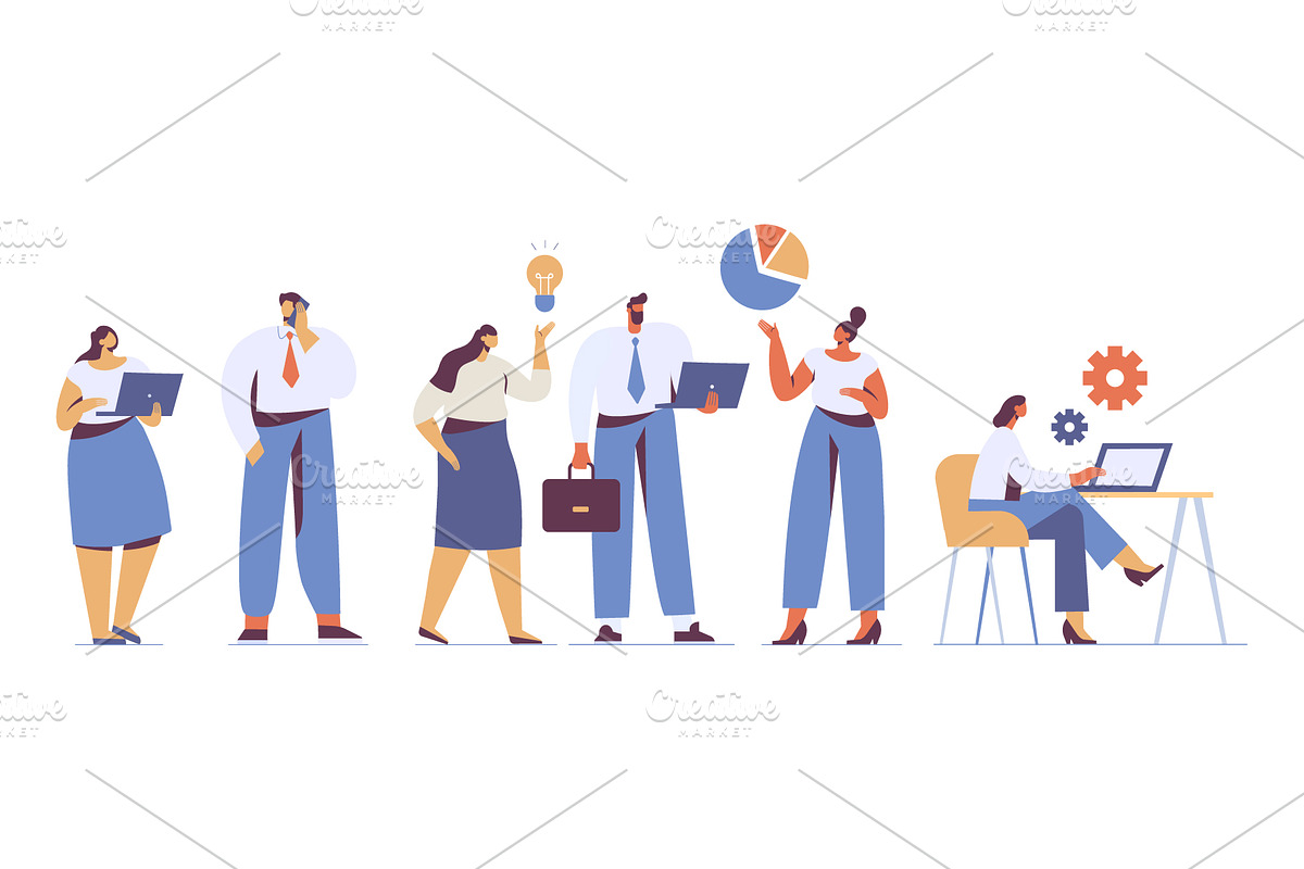 Business people vector bundle, a Person Illustration by Vector_Art (Photo 7 of 18)