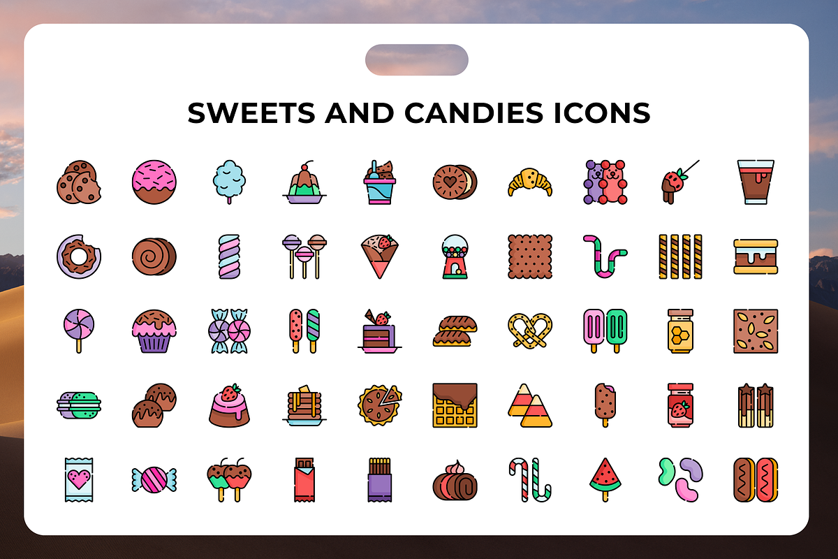 Sweets And Candies Icons, an Icon by Wencory