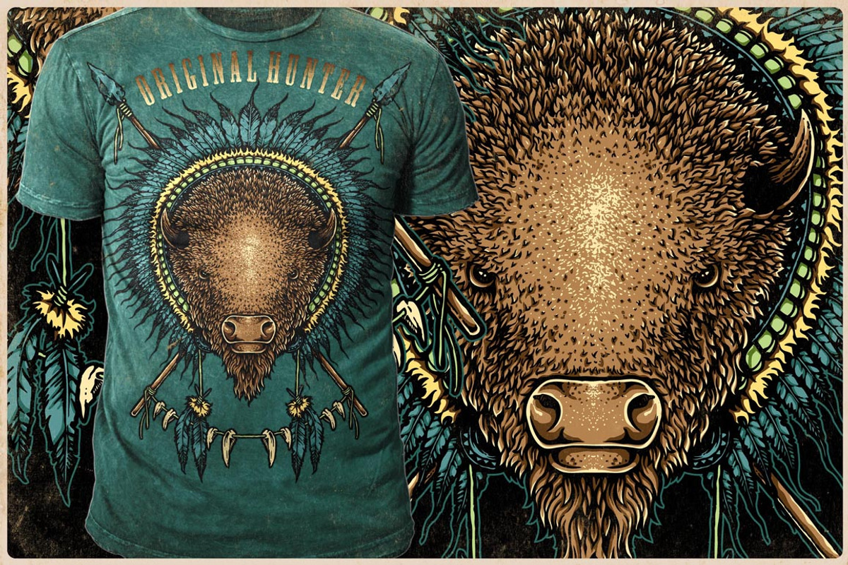 Native America Style Illustration, an Illustration by NStudio (Photo 4 of 4)