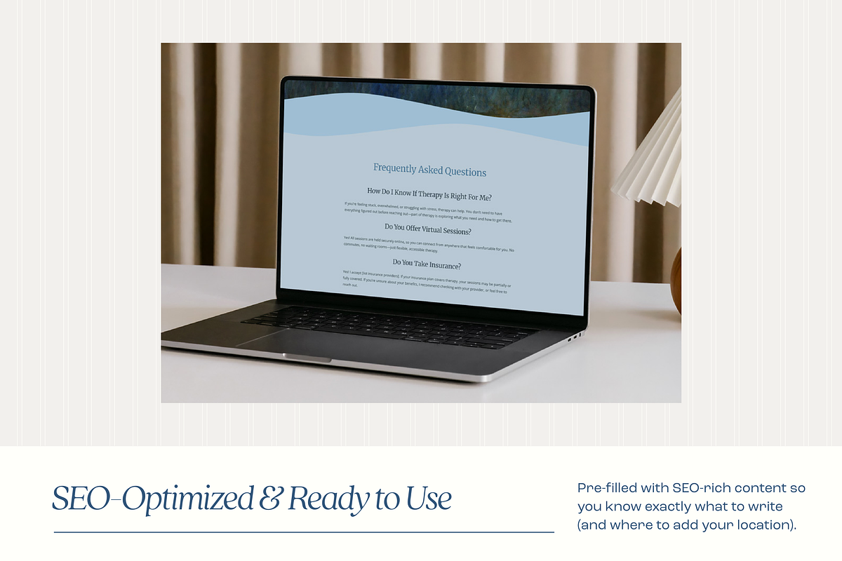 Website Template for Therapists preview 4