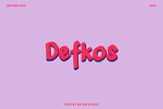 Defkos - Sans Serif Font, a Sans Serif Font by rtf.studio (Thumbnail 2 of 5)