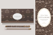 Vintage Brown Floral Print Patterns, a Pattern Graphic by Eclectic Anthology (Thumbnail 11 of 14)