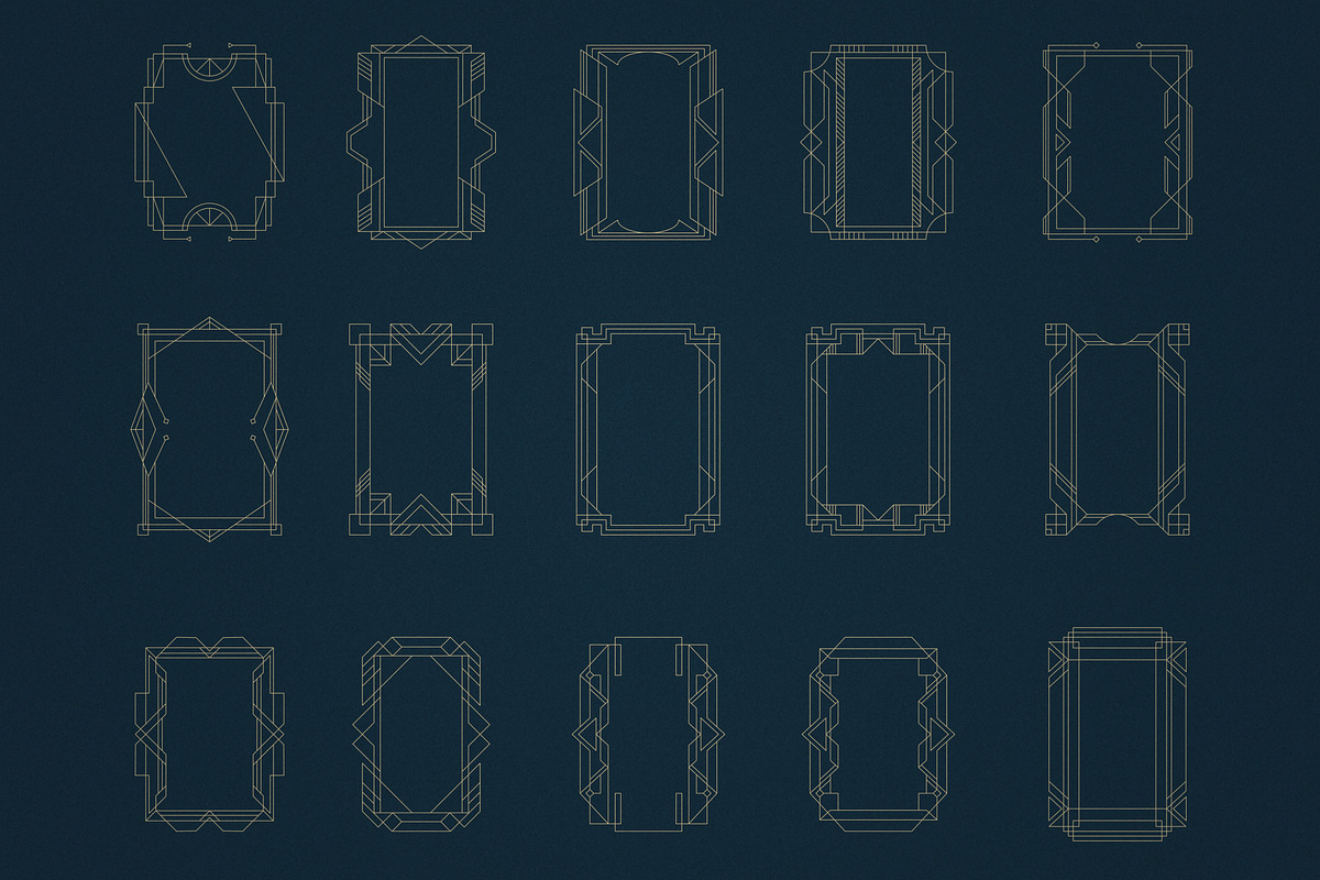 Art Deco Collection - Fonts, Vectors, a Serif Font by VP Fonts (Photo 18 of 23)