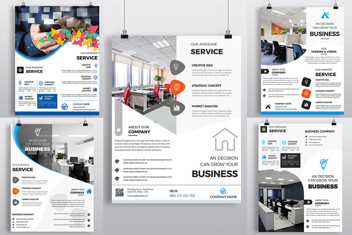 500+ Flyers Mega Bundle 99% OFF, a Flyer Template by Imagine Design Studio (Photo 55 of 98)