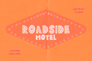 Roadside Motel Retro Display Font