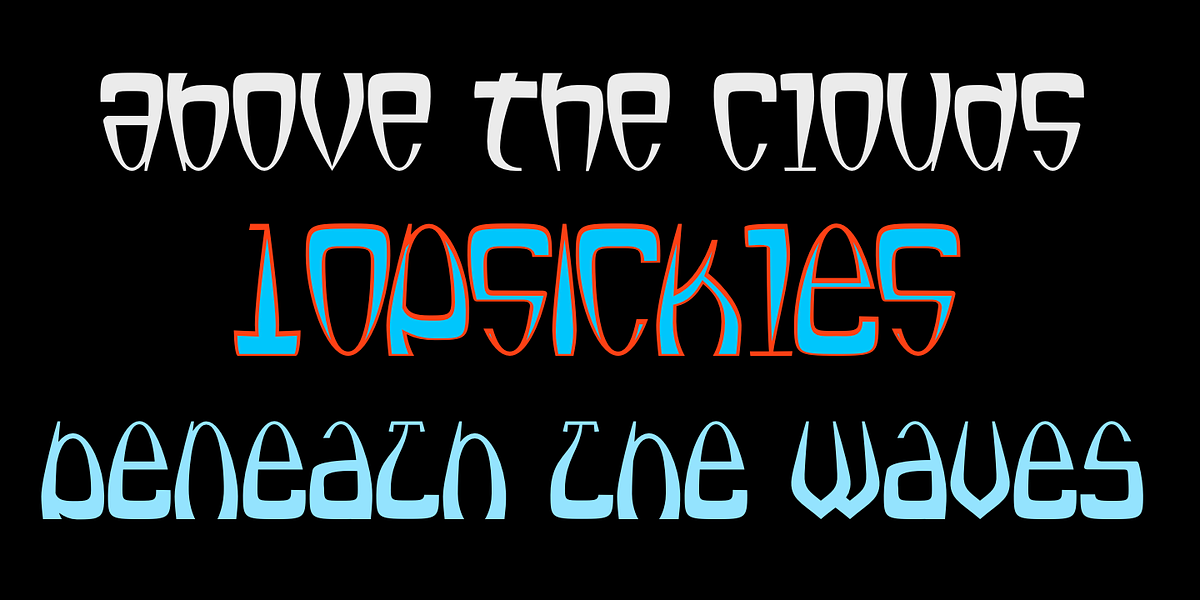 Lopsickles, a Font by Ingrimayne Type (Photo 2 of 10)