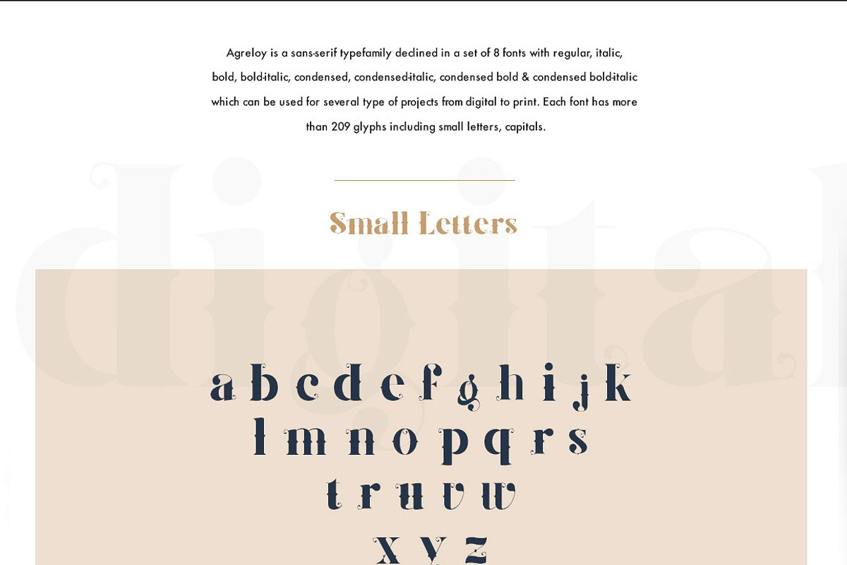 Agreloy Typeface Fonts preview 2