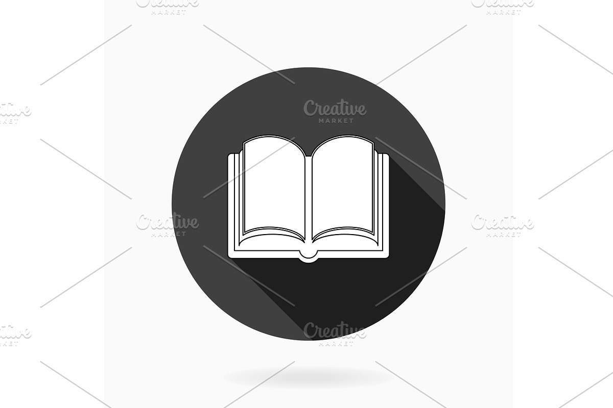 Modern Vector Flat Icon With Book in, a Duotone Icon by FineArtStudio (Photo 1 of 3)