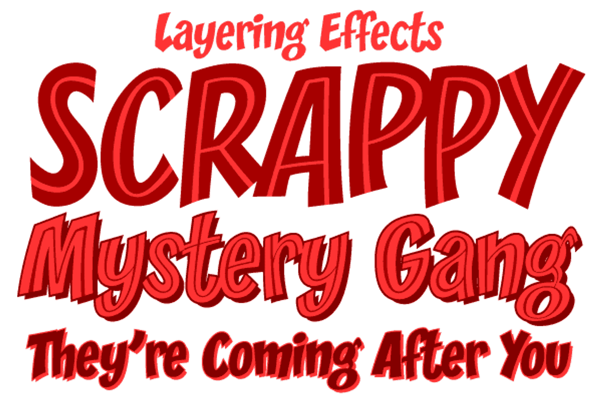 Zoinks - a bouncy fun comic font preview 2