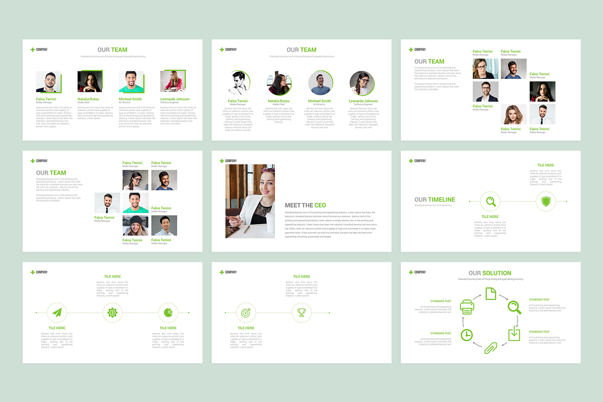 Company Profile PowerPoint Template, a Presentation Template by Aspect_Studio (Photo 5 of 7)