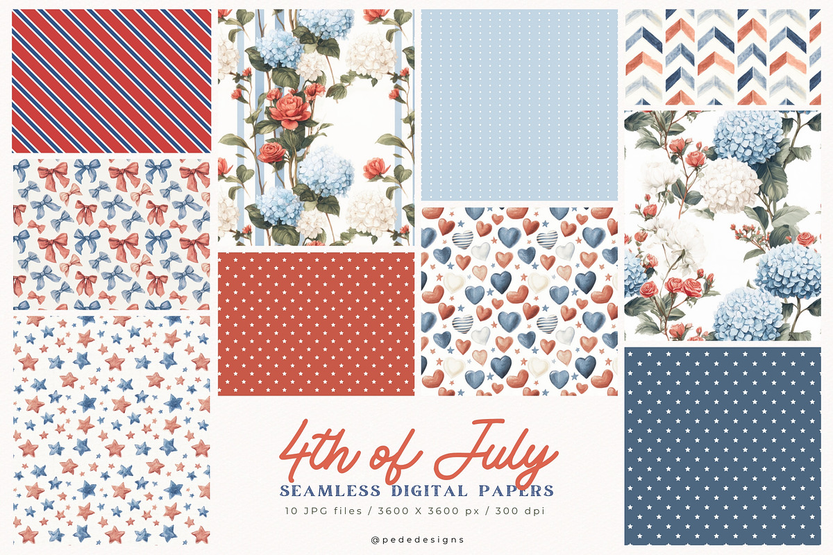 4th of July Collection, a Decorative Illustration by PeDe Designs (Photo 17 of 20)