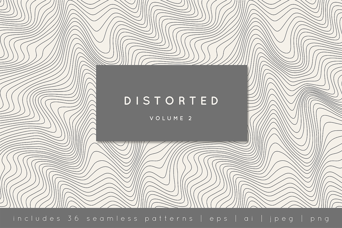 Distorted Seamless Patterns | Vol. 2, a Pattern Graphic by Curly_Pat (Photo 1 of 9)