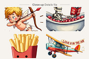 Sarcastic Valentine Watercolor PNG, an Illustration by Artnoy (Thumbnail 3 of 8)