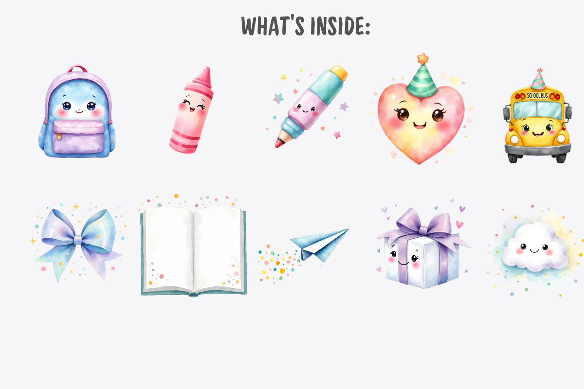 End of School Year Clipart Bundle, a Decorative Illustration by Anca Digital Vibe (Photo 6 of 11)