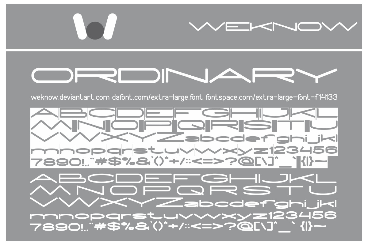 extra large font preview 5