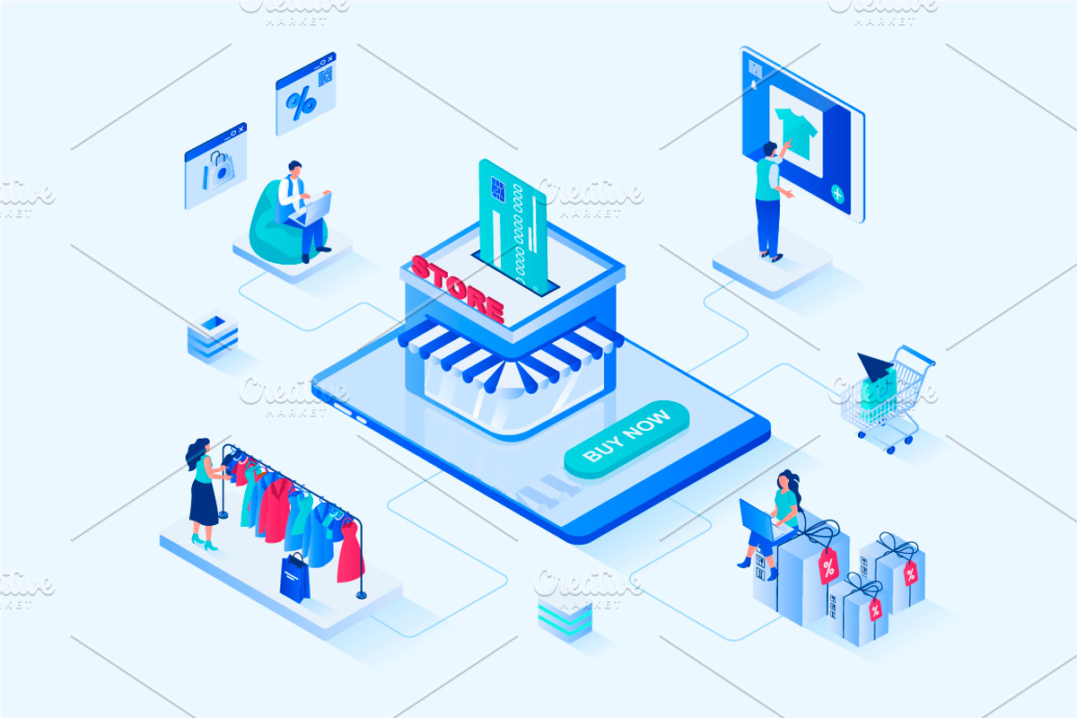 Isometric Web Illustrations, a Templates & Theme by alexdndz (Photo 23 of 31)