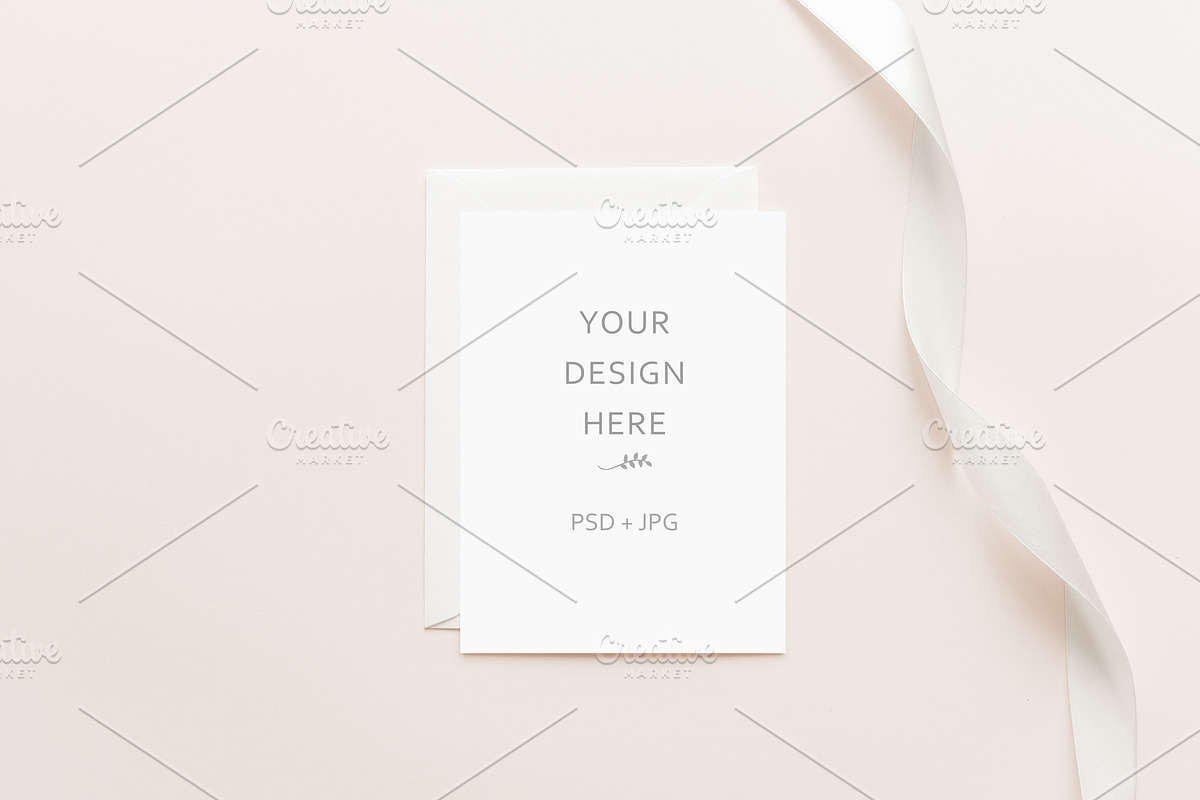 Elegant Wedding Card Mockups, an Invitation Template by Kate Roubin (Photo 2 of 11)