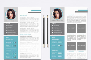 Resume Template 004 For Photoshop