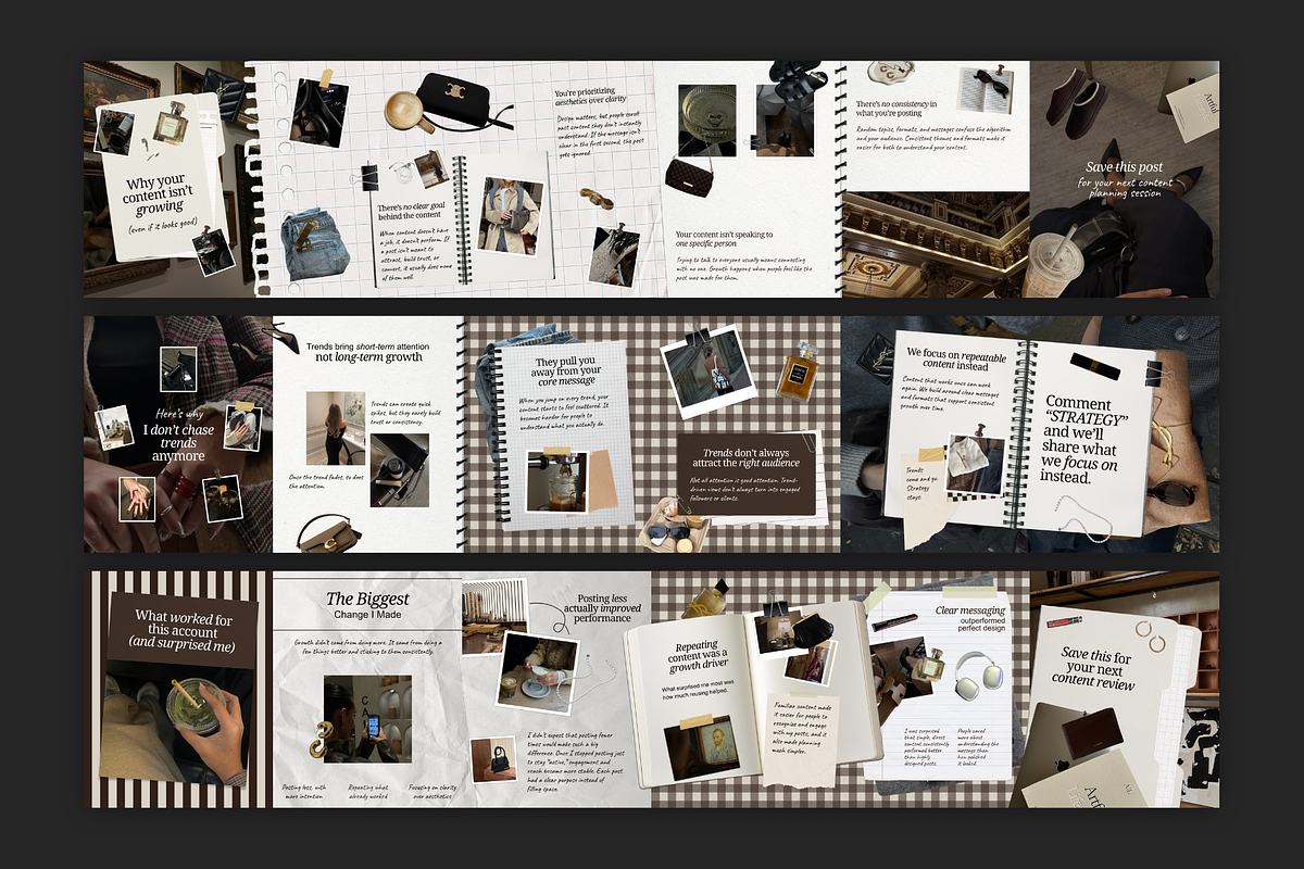 Carousels for Social Media Managers, a Social Media Template by Meraki Templates (Photo 6 of 10)