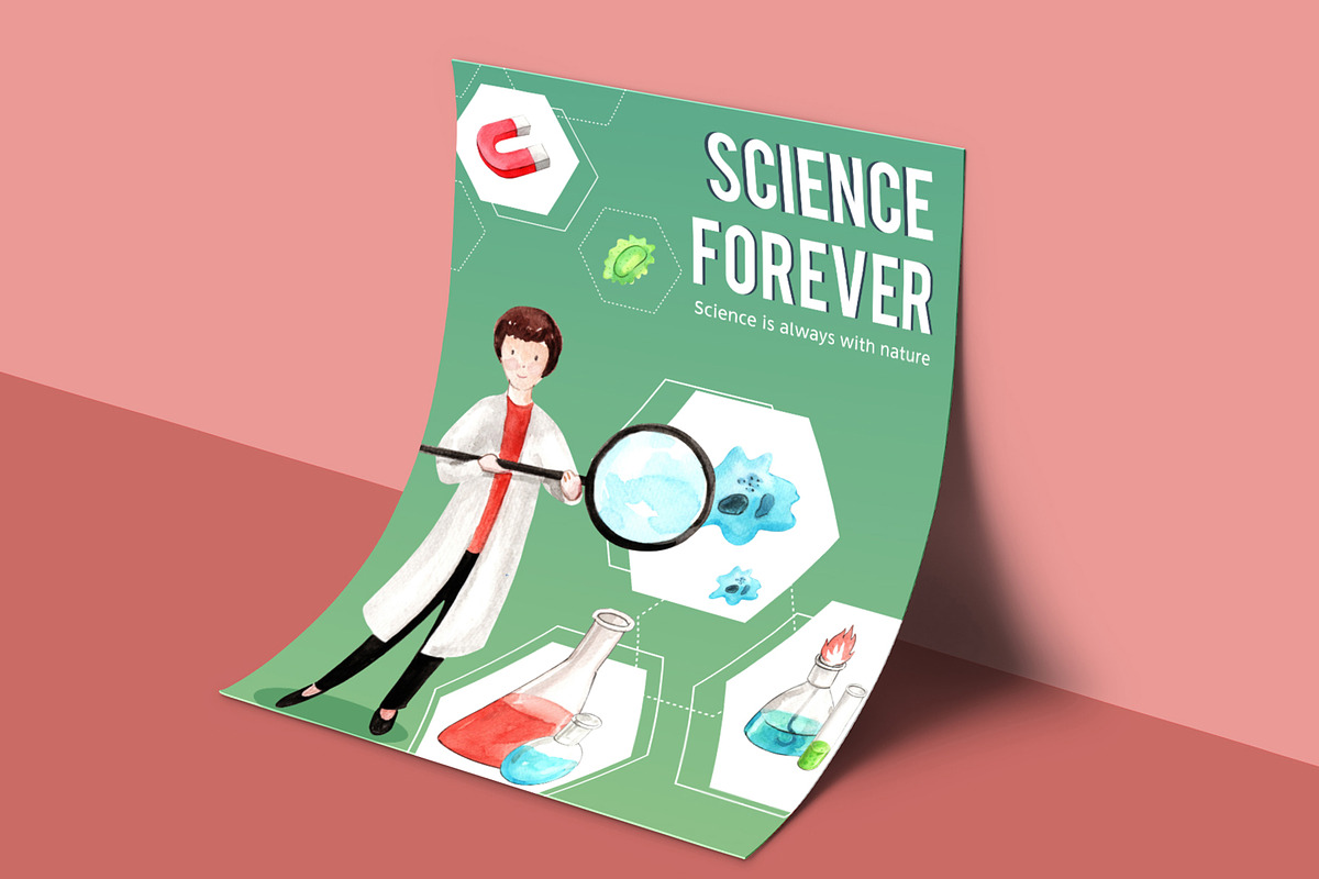 Science and scientific equipments, a Decorative Illustration by CreativeValuation (Photo 9 of 14)
