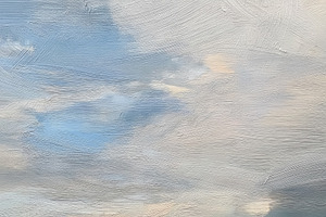 Fine Art. Oil painting presenting ocean waves crashing on a sere, a Decorative Illustration by Studio ANNA