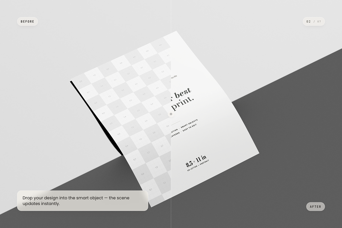 US Letter Flyer Mockup, an Advertising Mockup by Toasin Studio (Photo 2 of 7)