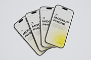 Phone App Promo Mockup, an iPhone Mockup by Pixel_Vision_Store (Thumbnail 4 of 6)