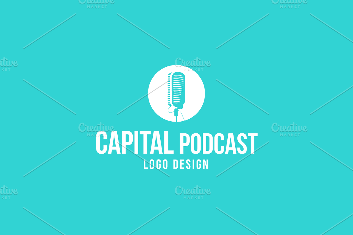 Podcast & Recording Logo Template, a Branding & Logo Template by MerdeneDesignStudio (Photo 2 of 7)
