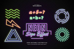 Vector Neon Kit Design Effect