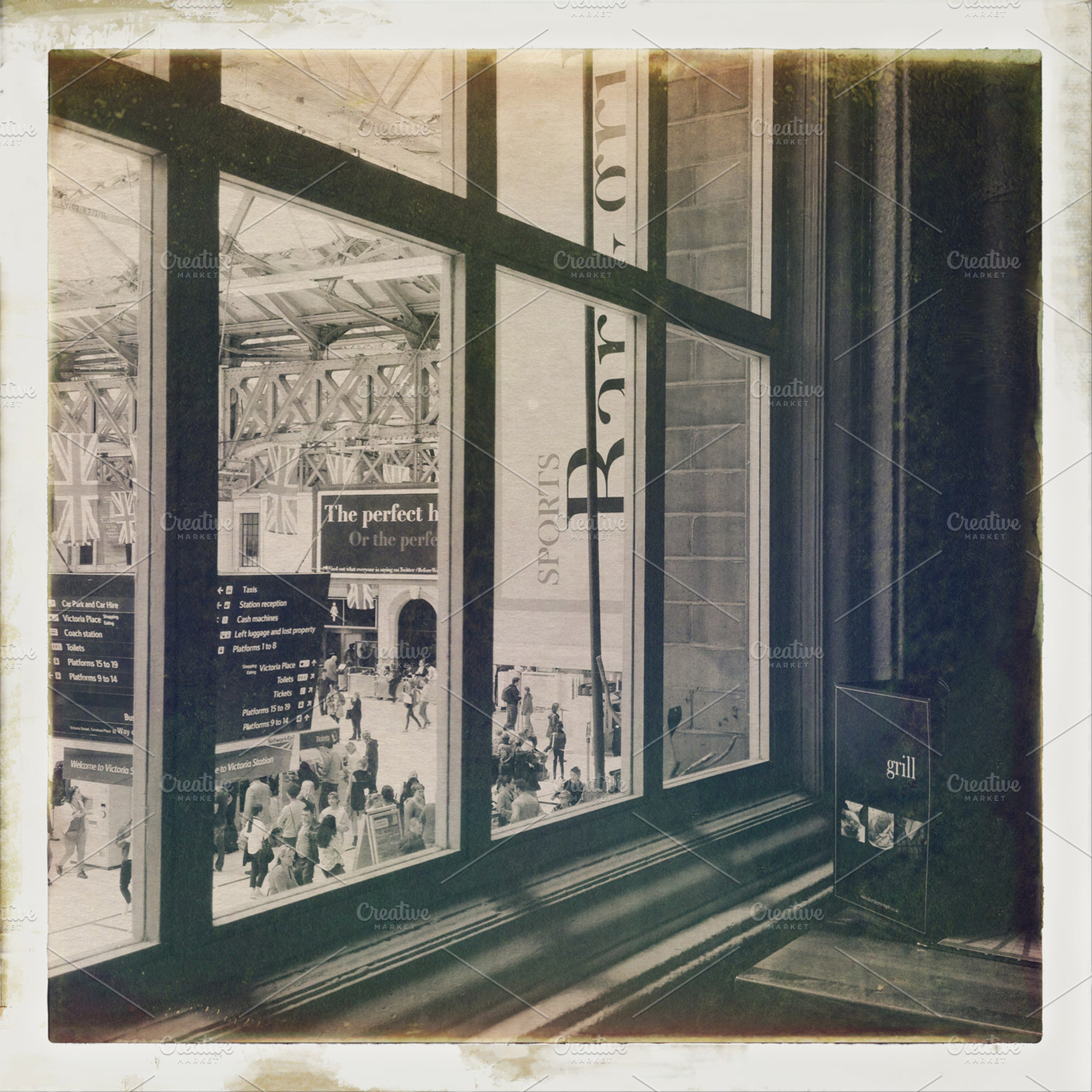 The window stock photo containing street and window, an Architecture Photo by The Image Shop