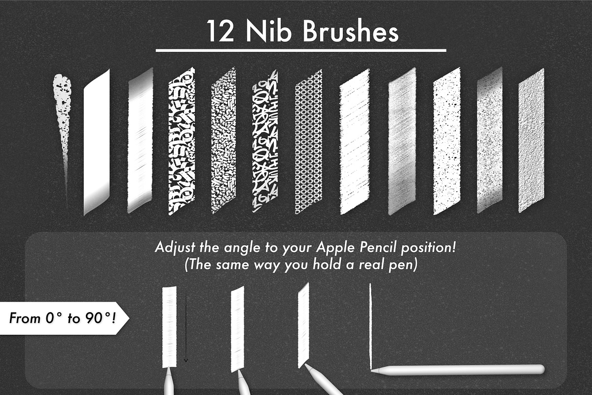 Calligraphy Shape Grids & Brushes, a Brush Add-On by Magnatype (Photo 6 of 7)