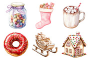 Sweet Christmas Clipart Bundle, an Illustration by Daily.Designs (Thumbnail 5 of 6)