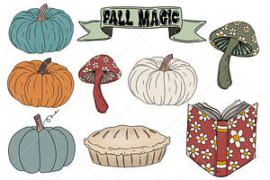 Thanksgiving Cozy Fall Clipart