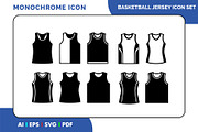 Basketball Jersey Collection Icons, a Solid Icon by Fontmine Studio (Thumbnail 1 of 3)