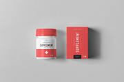 Supplement Jar & Box Mock-up 7, a Packaging Mockup by Yogurt86 (Thumbnail 8 of 12)