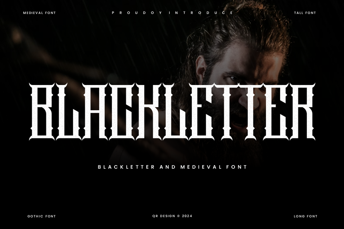 Gahonre - Medieval & Gothic Font, a Blackletter Font by QR Design Studio (Photo 5 of 6)