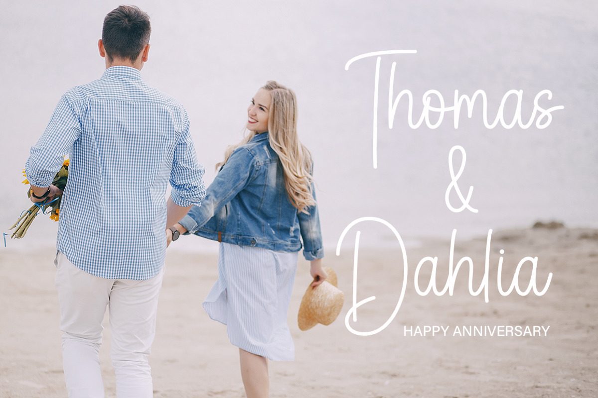 Something Beautiful, a Script Font by DN Creative (Photo 3 of 6)