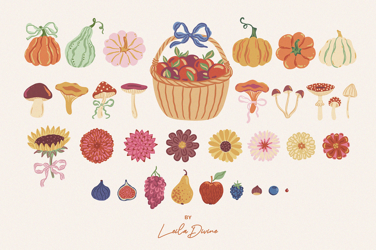 Favorite Season - Autumn Clipart Set, an Object Graphic by Leila Divine (Photo 6 of 17)