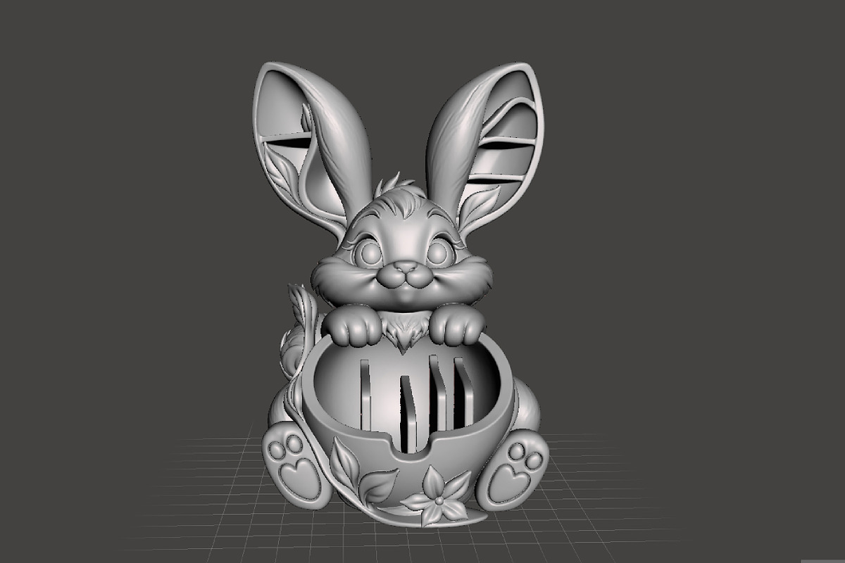 Bunny Organizer 3D Print STL, an Animal 3D Model by Creative Art (Photo 4 of 4)