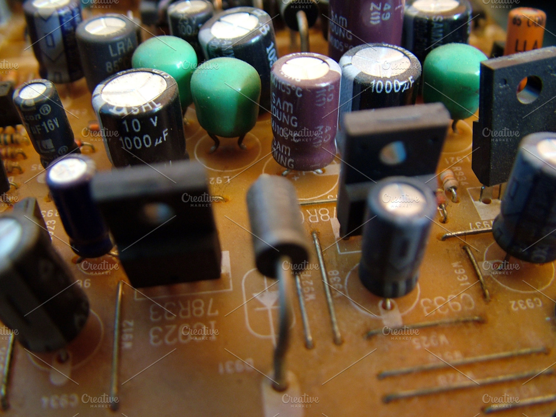 Technology Detail Featuring Technology Chip And Computer