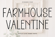 Farmhouse Valentine, a Sans Serif Font by FreshTypeINK (Thumbnail 1 of 7)