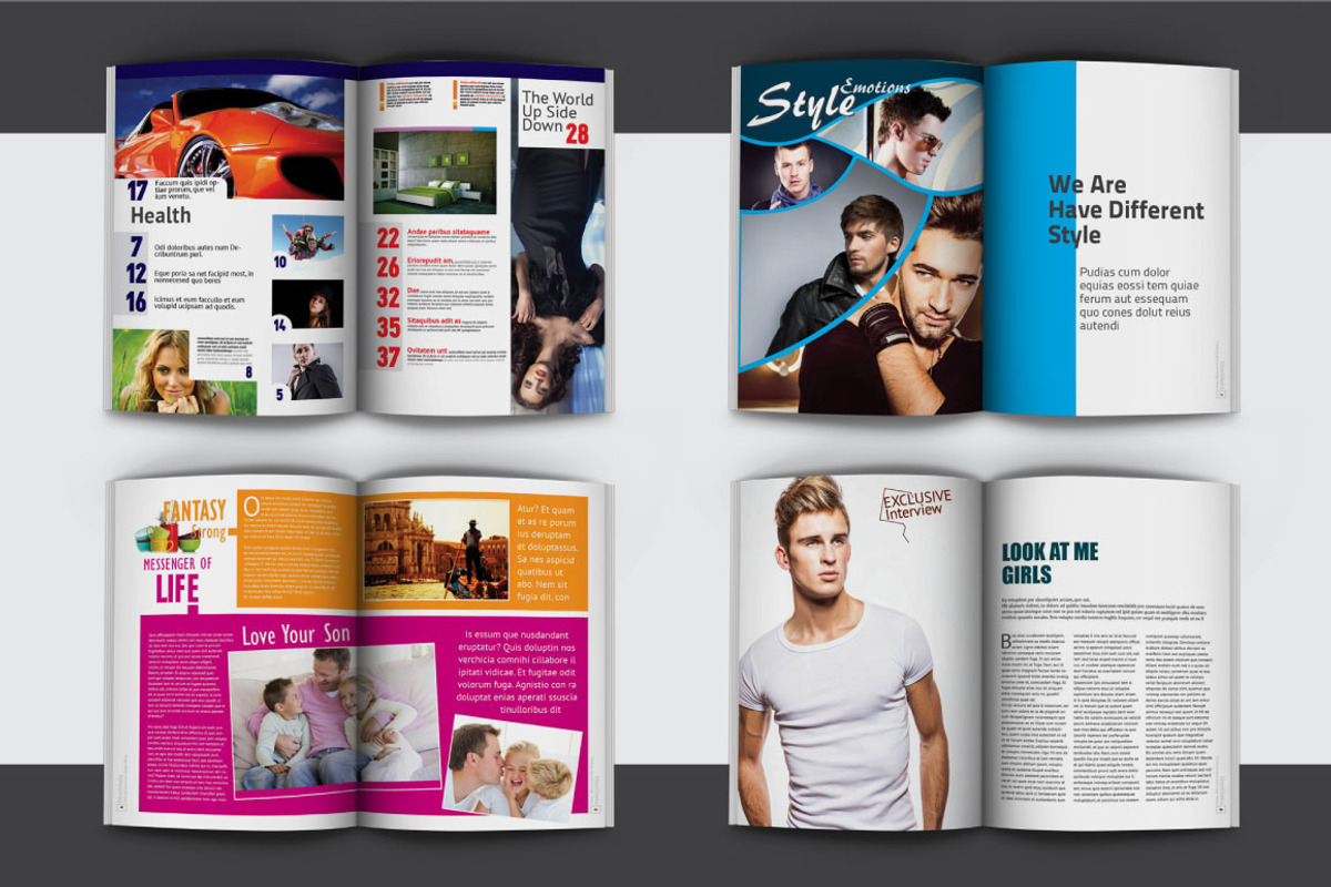 Creative Magazine Template, a Magazine Template by Orlin (Photo 2 of 5)