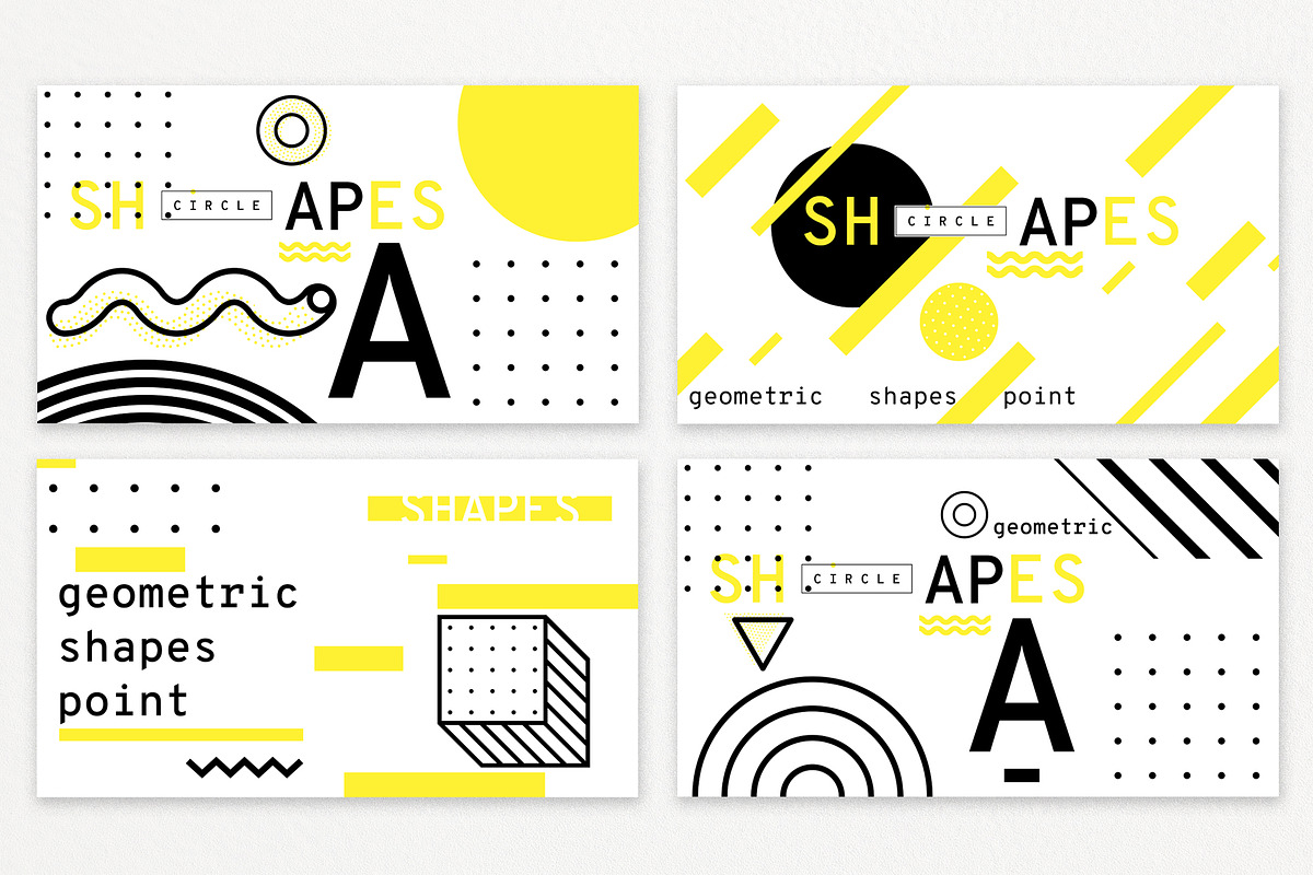 60 geometric shapes, 30 posters, a Shape Add-On by softulka (Photo 10 of 19)