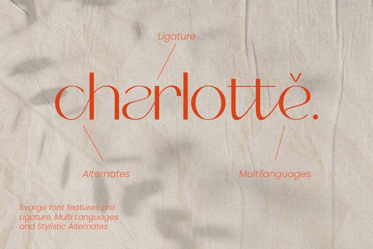 Svargé - Modern Elegant Font, a Sans Serif Font by Scratch Design (Photo 2 of 15)