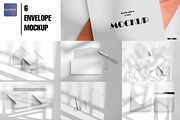 Envelope and Card Mockup 6 PSD files, a Merchandise Mockup by GraphicVil (Thumbnail 2 of 9)