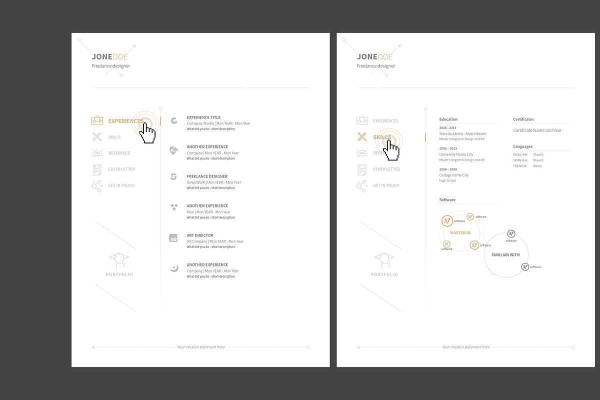 Interactive PDF Resume, a Resume Template by pistakovac (Photo 2 of 3)